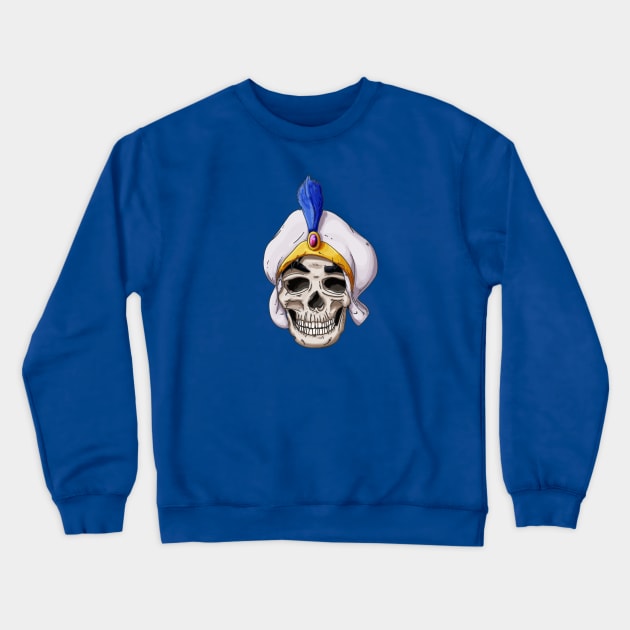 Prince Aladdin Skull Crewneck Sweatshirt by TheLoneWolfStudio